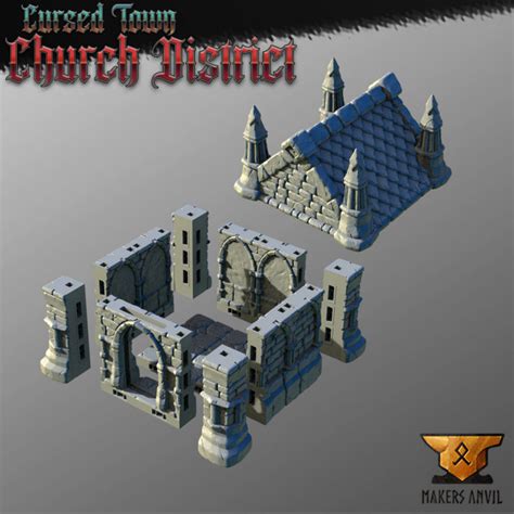 3D Printable Cursed Town Full Core Set By Makers Anvil