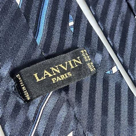 Yahoo オークション 699円～ Lanvin ネクタイ ネイビー ストライプ