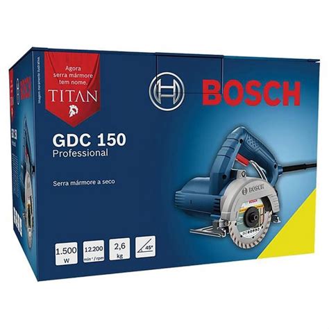 Serra Mármore Bosch 1500W Titan gdc 150 Standard Submarino