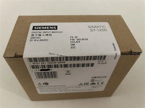 24VDC 16 DI Siemens 6ES7 221 1BH32 0XB0 SIMATIC S7 1200 DIGITAL INPUT