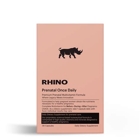 Prenatal Once Daily — Rhino | Health & Wellness Supplements