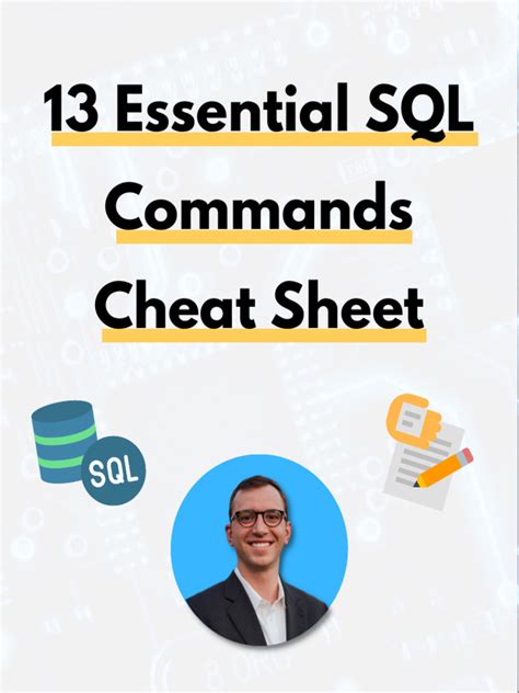 13 Essential Sql Commands Cheat Sheet 1 Pdf