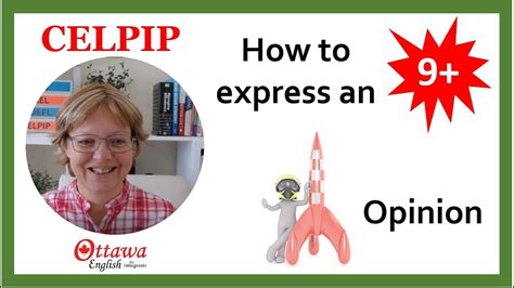 Celpip Speaking Task How To Express An Opinion Youtube