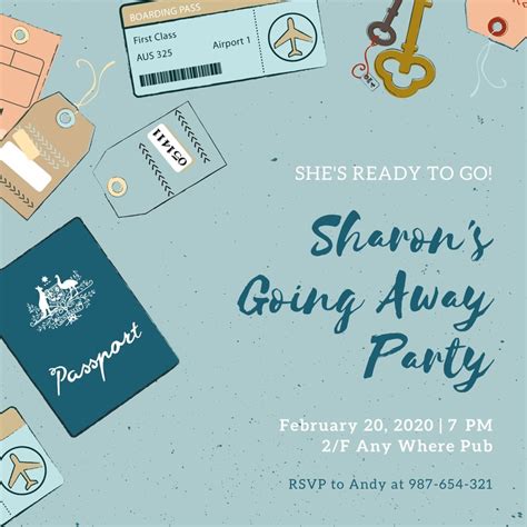 Free Farewell Invitation Templates