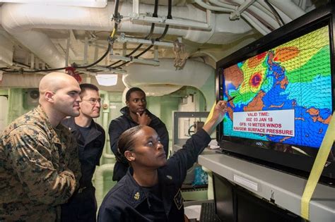 Forecasting For The Fleet Naval Meteorology And Oceanography Command Monitors Weather Ocean