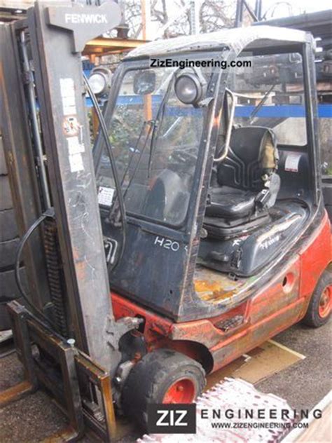 Linde H 20 T 03 BR350 LP Gas Triplex 2000 Front Mounted Forklift Truck