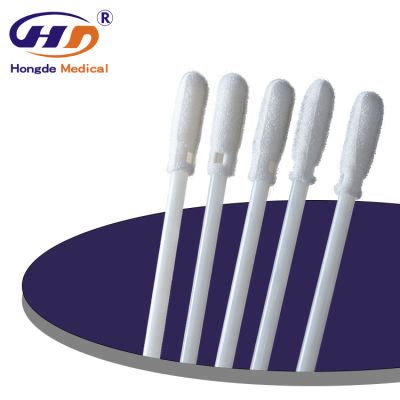 HD3115 Sterile Nasopharyngeal Flocked Swab Sample Collection Flexible