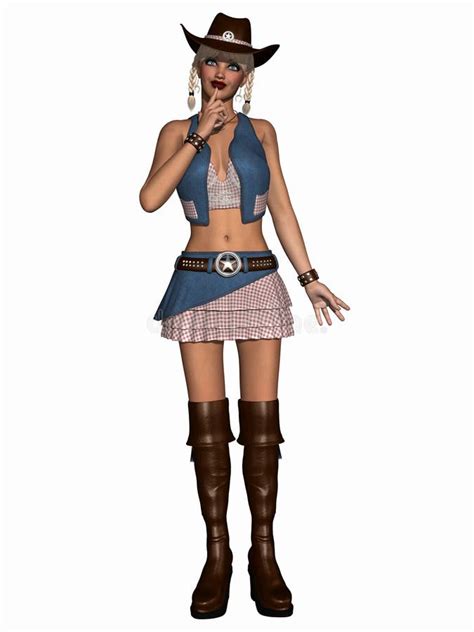 Cowgirl Stock Illustration Illustration Of Cowgirl Caucasian 17179125