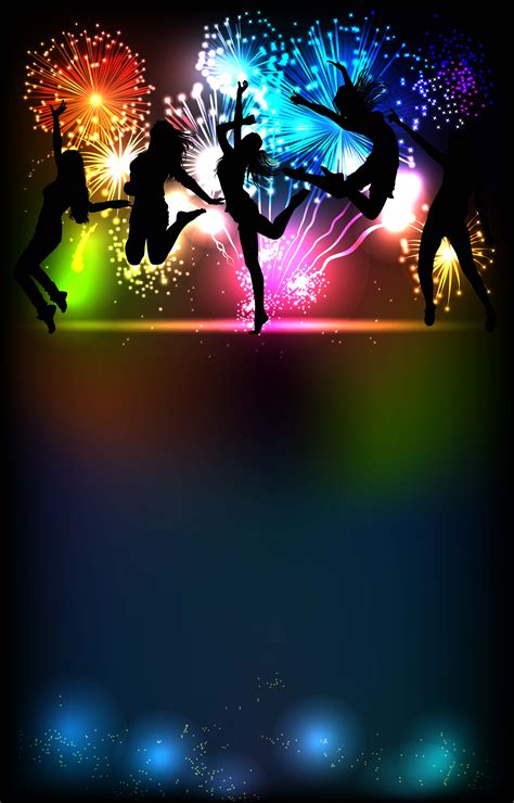 Disco Dance Night Party Background Laser Silhouette Lightemitting