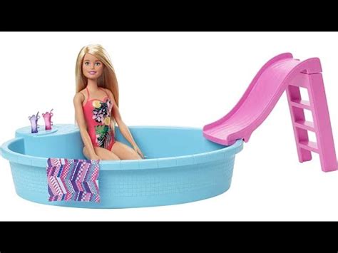 Barbie Blonde Brunette Doll And Pool Playset Youtube