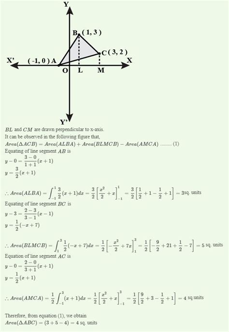 I In Inusing Integration The Area Of Region Bounded By The