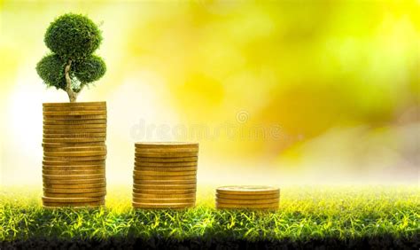 Trees With Money Saving Money And Growing Hands Stock Image Image Of