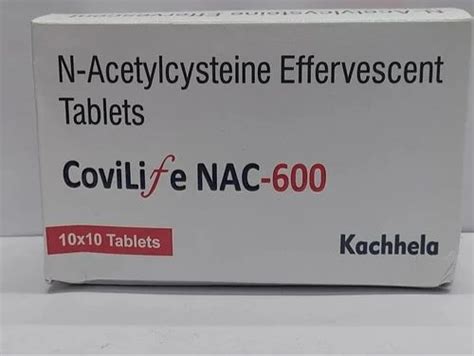 N Acetylcysteine 600 Mg Tablets At Rs 200 Stripe Acetylcysteine Tablet In Nagpur Id