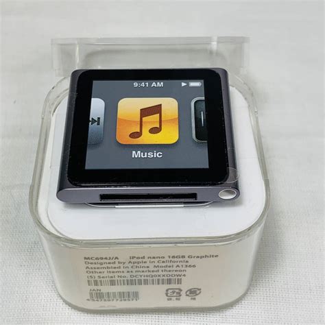 未使用新品未使用 Apple ipod nano 第6世代 16GB MC694J A ModelA1366 1円スタートの落札情報詳細