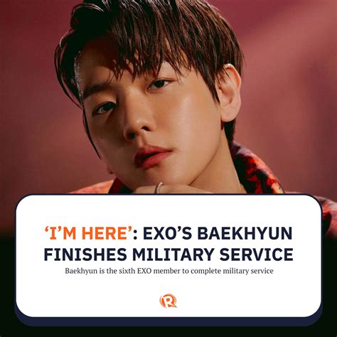 EXO Member Baekhyun Has Been Discharged From Mandatory Military Service