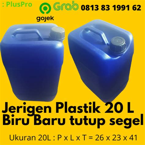 Jual Jerigen 20 Liter HDPE BARU 20 KG Jeriken Jriken Drigen