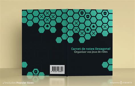 Descarga Vector De Diseño De Portada De Cuaderno Hexagonal