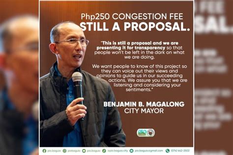 Baguio City Govt Receives P250 Congestion Fee Proposal To Curb Traffic