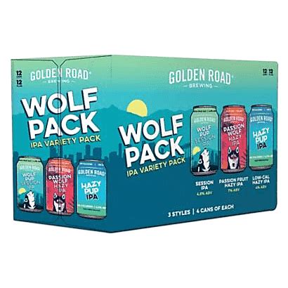 Golden Road Brewing Wolf Pack Ipa Variety Pack Pk Oz Can Alcohol