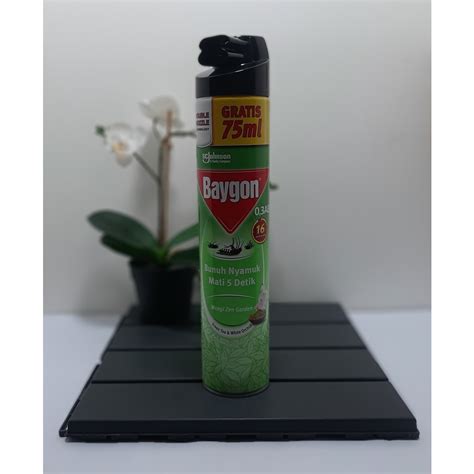 Jual Baygon Aerosol Zen Garden 600 Ml 75 Ml Shopee Indonesia