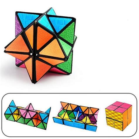 Extraordinary 3d Magic Cube Fidget Toy Puzzle Cube Antistress Adults Cubo Fidget Shapes Shifting