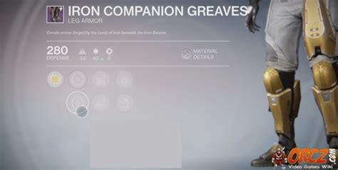 Destiny Iron Companion Greaves Orcz The Video Games Wiki