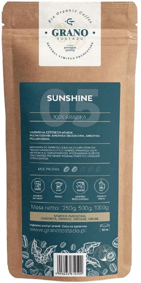 Grano Tostado Sunshine Arabica Kg Kawa Mielona Niskie Ceny I