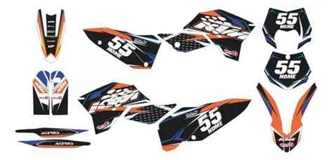 Sticker Decalx KIT ADESIVO MOTO CROSS TRILHA KTM SX 2007 2008 0 20mm No