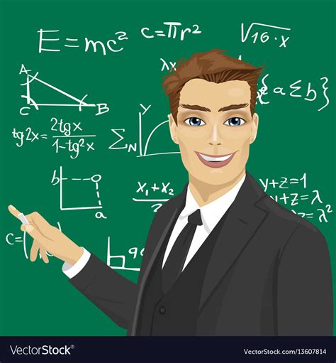 Male Math Teacher Cartoon