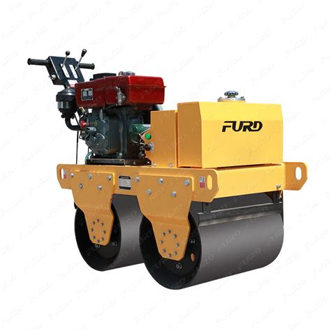 Double Drum Walk Behind Vibratory Roller Manual Roller Compactor Fyl