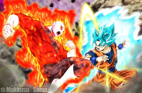 Jiren Vs Blue Goku W/Aura by EpsilonMisery on DeviantArt