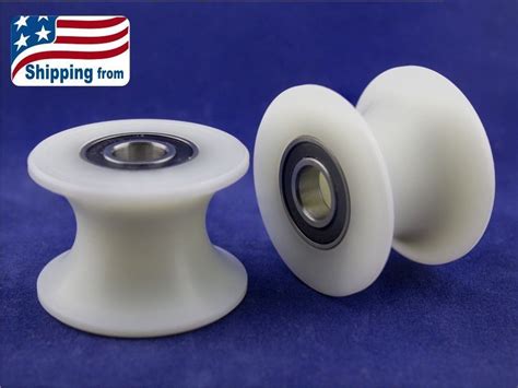 X Mm Nylon Pulley Wheel Mm Round Groove Various Bearing Sizes To