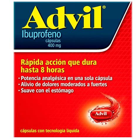 Advil 400 Mg 20 Caps Farma Leal