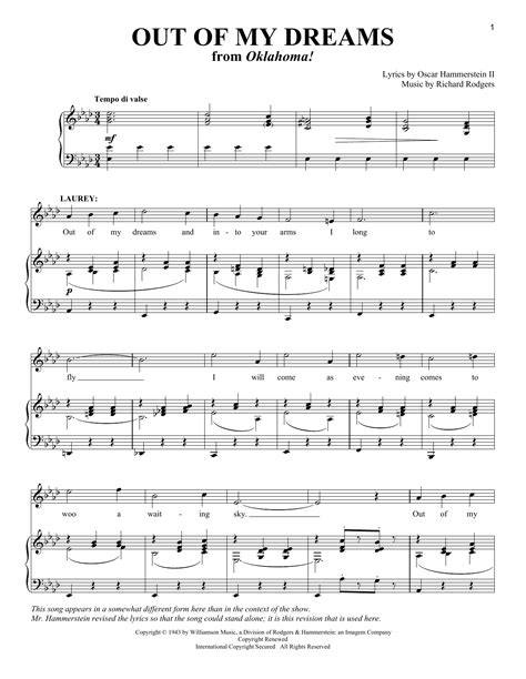 Out Of My Dreams Sheet Music Direct