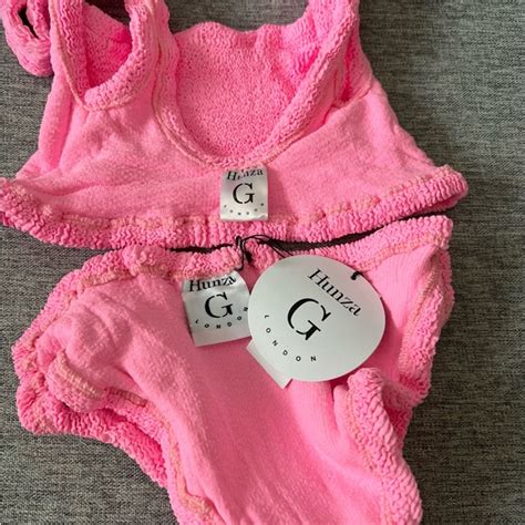 Hunza G Swim Hunza G Xandra Bikini Set In Bubblegum Nwt Poshmark