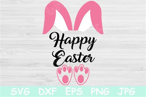 Easter Bunny Svg Happy Easter Svg Files Graphic by TiffsCraftyCreations ...