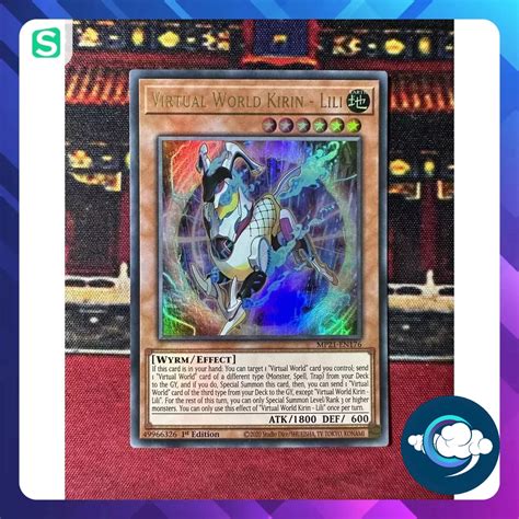 Thẻ Bài Yugioh Uk Mp21 En176 Virtual World Kirin Lili Ultra Rare Shopee Việt Nam