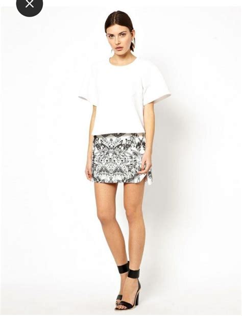 Slow Goodbye Skirt In Black White Finders Keepers On Carousell