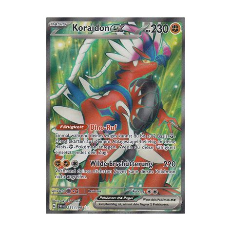 Koraidon Ex Fullart Karmesin Und Purpur Pokemon Karte Kaufen