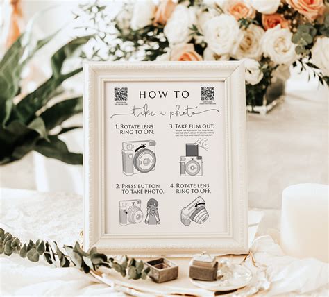 Polaroid Wedding Printable Photo Guestbook Sign Camera Etsy Hong Kong