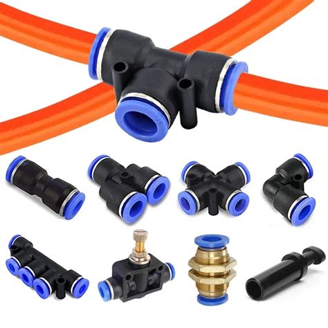 Pneumatic Fittings Py Pu Pv Pe Sa Water Pipes And Tube Connectors