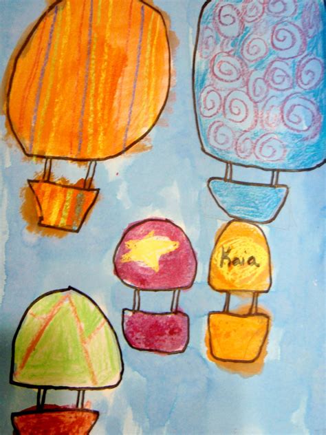Fayston Elementary Art Up Up And Away Hot Air Balloons By Third And Fourth Grade Artists