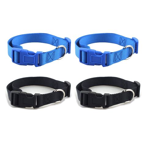 Classic Solid Dog Collar In Multiple Colors Blueblack