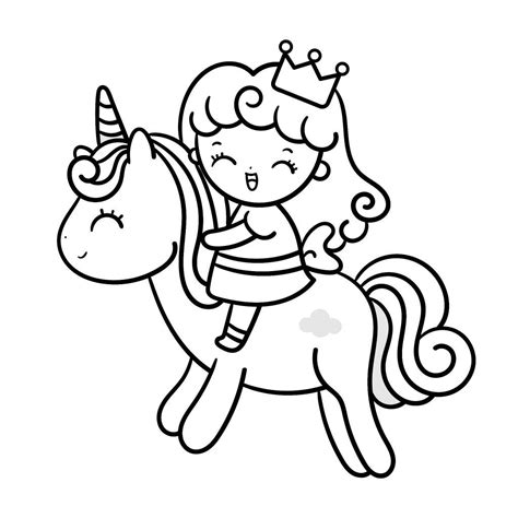 The Cutest Princess Coloring Pages For Free Unicorn Coloring Pages Princess Coloring