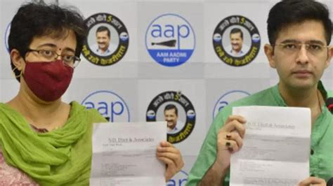 Delhi Police Files Ncr Against Aaps Raghav Chadha And Atishi For