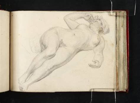 Joseph Mallord William Turner Reclining Female Nude 1809 J M W Turner Sketchbooks