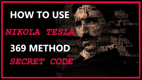 How To Use 369 Manifestation Method Nikola Tesla S Secret Code YouTube