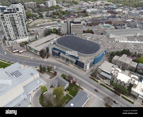 May 16th 2021, Sleeman Centre Arena Aerial Guelph Ontario Canada. The ...