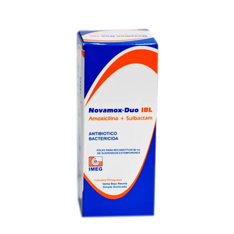 Novamox Duo Ibl Amoxicilina Sulbactam Frasco De Ml Punto Farma