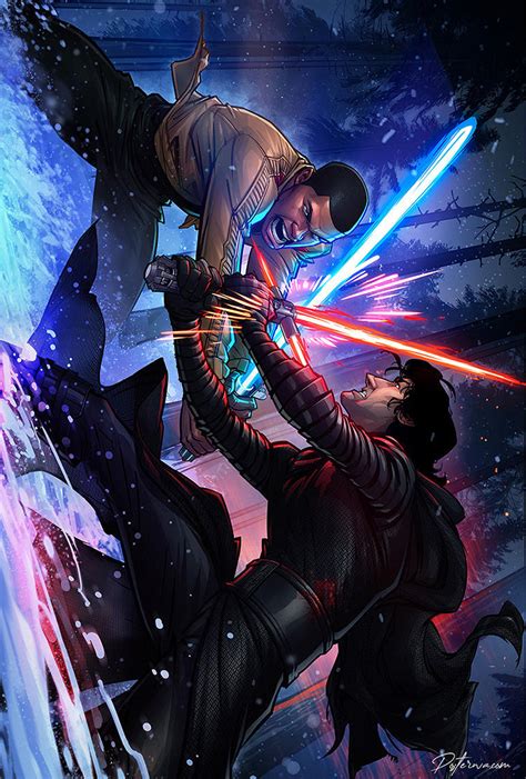 Kylo Ren Vs Finn Posterwa